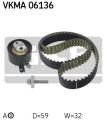 SKF VKMA 06136 – TRIGER SETI EURO 5 (119 DIS) RENAULT CLIO II KANGOO 01>MEGANE III 09>MEGANE IV 15> CLIO IV 12> DOKKER 12> DUSTER10> NISSAN QASHQAI MICRA PULSAR 1,5DCI , MERCEDES (OM607) W176 12>18 W246 13>18 CITAN 415 12> C117